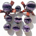 6cm Factory Direct Natural Fengshui Healing Crystals Stone Sphere Druzy Geode Amethyst Quartz Crystal Ball Sphere