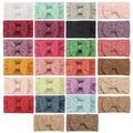 Wholesale Soft Jacquard Nylon Baby Girl Headband Comfortable Wide Headband with Bow for Children's Accessories
