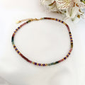 Fashion Jewelry Trendy Natural Gemstone Handmade Adjustable Healing  Beaded Dainty Colorful Gemstone Necklace for Anniversary