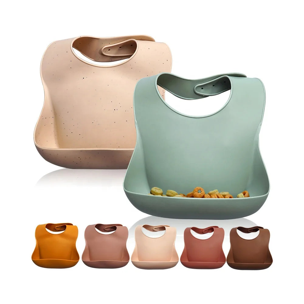 Wholesale Food Grade Silicone Baby Bib Waterproof Baby Silicone Bibs for Silicone Baby Products