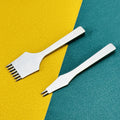 115mm Die Steel Chisel Punch Olive Chop Graving Stitching Punch Tools Leather Craft Needle Punching Teeth Tool Kits