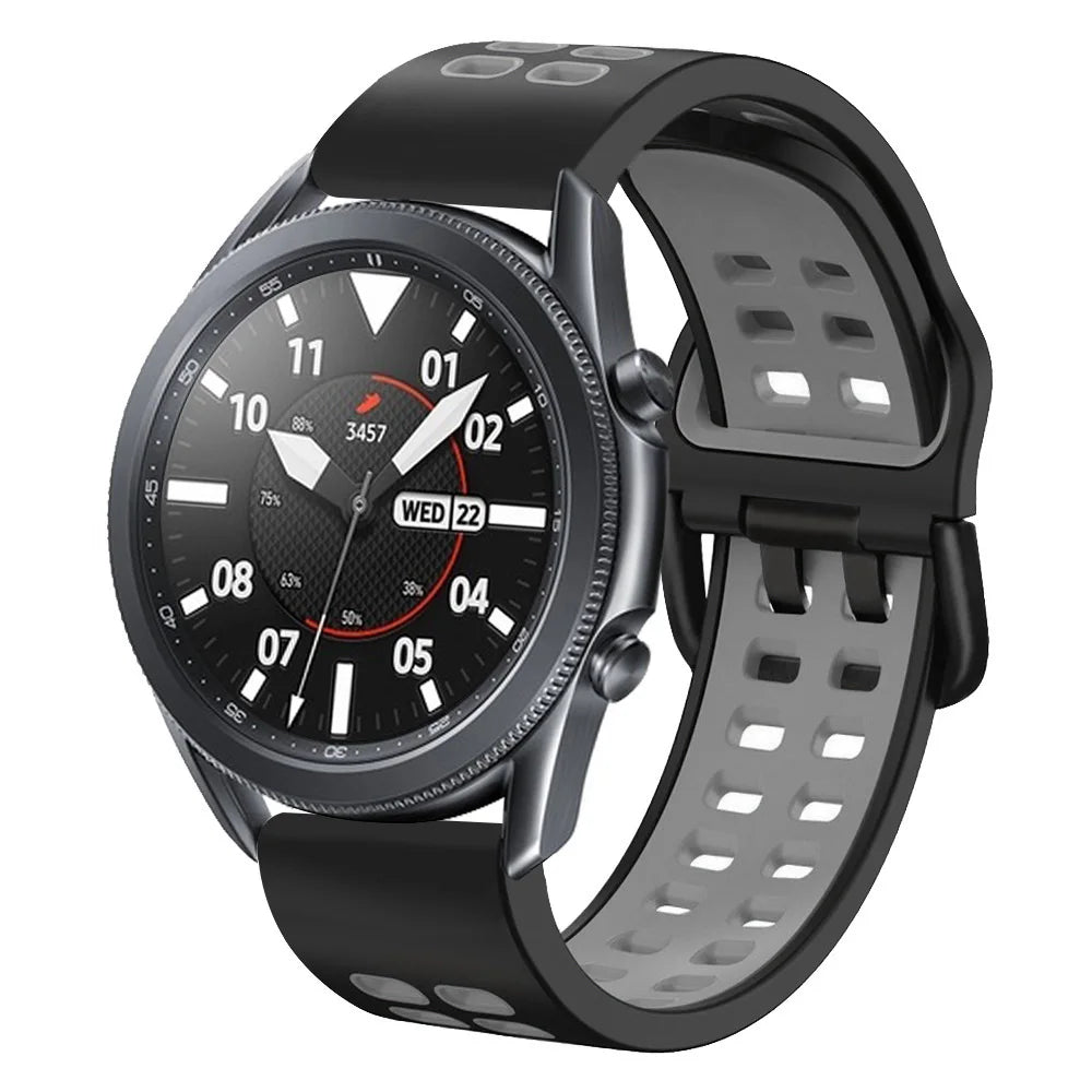 Silicone 22MM Wristbands for Samsung Galaxy Watch 46mm Gear S3 Classic/Frontier Galaxy Watch 3 45mm Bracelet for Huawei GT Strap