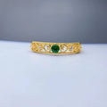 Factory Supply Wholesale 925 Sterling Silver Classic Adjustable Championship Resized Natural Diopside Brilliant Party Wedding