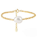 2023 Fashion Natural Pearl 14K Gold Beaded Bracelets 925 Sterling Silver Jewelry for Women