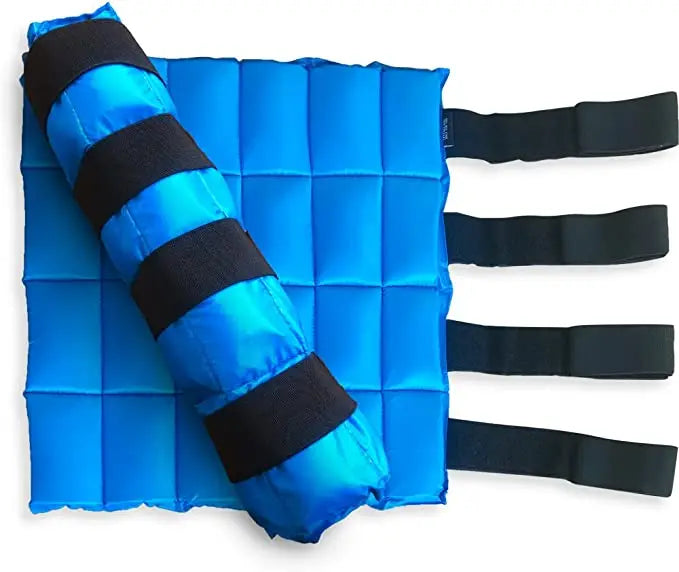 China Factory Wholesale Tendon Leg protection Equestrian Sport Blue Durable Cooling Gel Horse Ice Boots