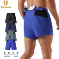 Custom LOGO  High Elastic Men Shorts 2 in 1 Summer Breathable Lining Sports Blank Basketball  Workout Gym Men's Shorts