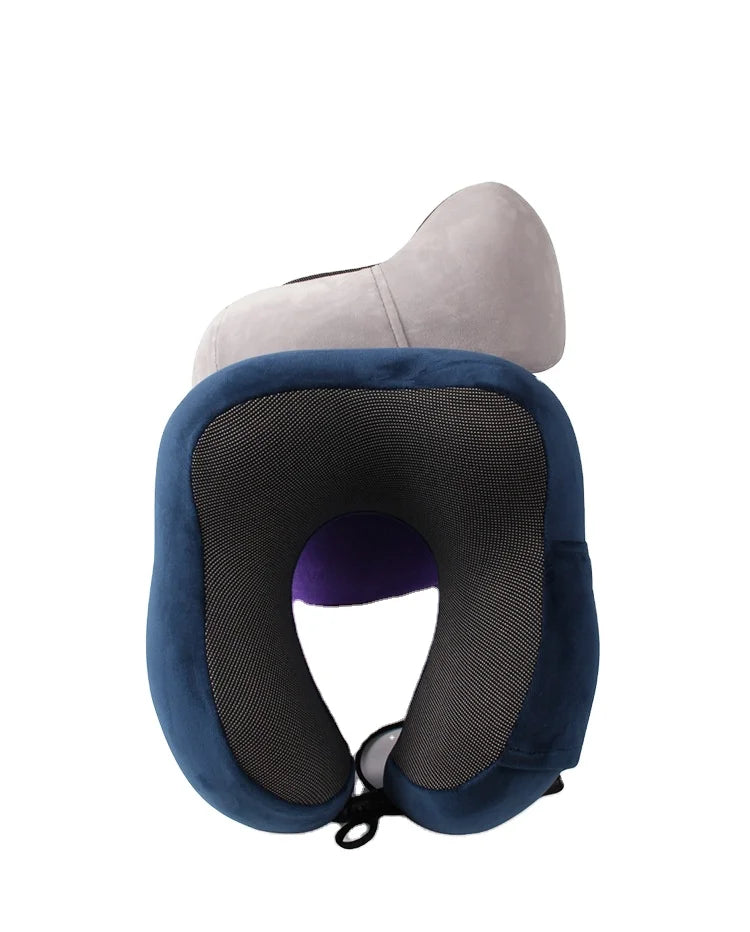 Wholesale Lightweight Portable U-shaped Pillow Memory Foam Neck Support Pillows for Airplane Travel