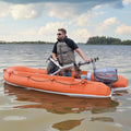 Hot Sale Hedia CE RIB 360 Deep V PVC Inflatable Rigid Hull Boat Foldable Sport Water Outboard Engine 6-Person Offshore Waters