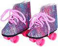 Customizable 18-Inch Doll Shoes DIY Educational Toy Model Roller Skate PU Material ISO Certified Factory Direct Free Samples