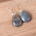 Natural Stone Drop Earrings 18k Gold Plated Healing Crystal Water Drop Earrings Amethyst Red Stone Apatite Gemstone Earrings