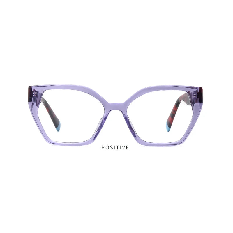 2024 Fashion ACETIC ACID BOARD Optical Frame Cat Eye Double Color Hinge Eyeglasses Frames for Women