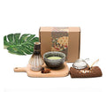 ESTICK 100 Prongs Manual Hand-held Japanese Whisk Bamboo Matcha Tea Whisk Set for Blending Mixing