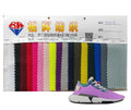 Hot Selling Sandwich Fabric Embroidered Polyester Mesh for Shoes Knitted Pointelle Shoe Material for Girls