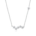 925 Sterling Silver Clear CZ Twinkling Stars Pendant Necklace for Women Wedding Family Gifts Fine Jewelry SCN419