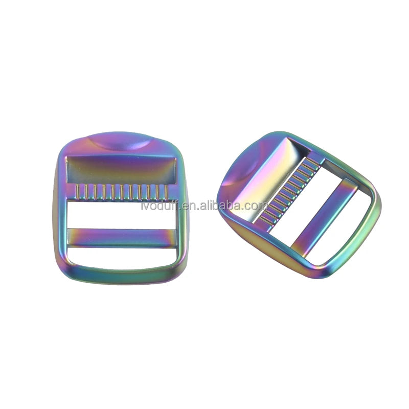 Factory  25mm Adjustable Slide Buckle Ladder Metal Lock Buckle for Handbag