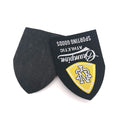 Factory Made Woven Sport Fabric Patch Black Patch Woven Custom Logo Badge for Clothing Baseball Cap Patch