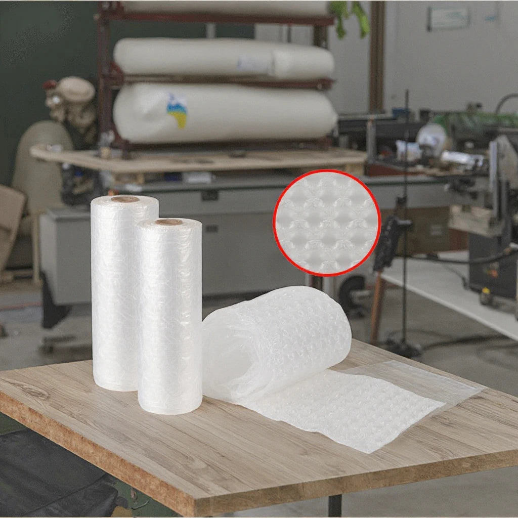 300M Buffer Eco-Friendly Air Bubble Cushion Film Roll Shock-Proof Plastic Wrap Packaging Material Wrapping Roll
