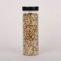 350ml Eco-Friendly Round Transparent Dry Food Container PET Clear Plastic Jar with Screw Cap for Noodles Packaging