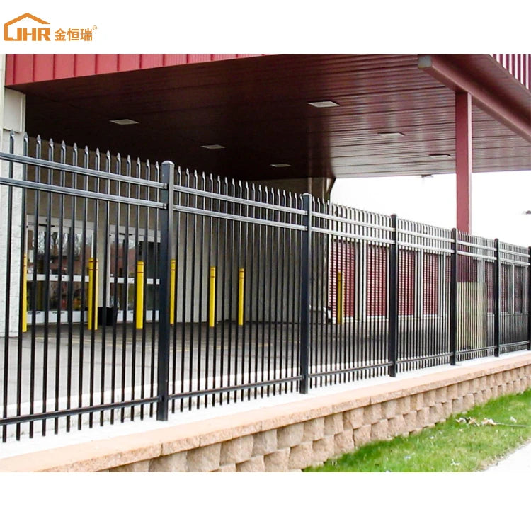JHR Solid Residential Fence Panel Outdoor Fence Aluminium Garden for House Field Fence