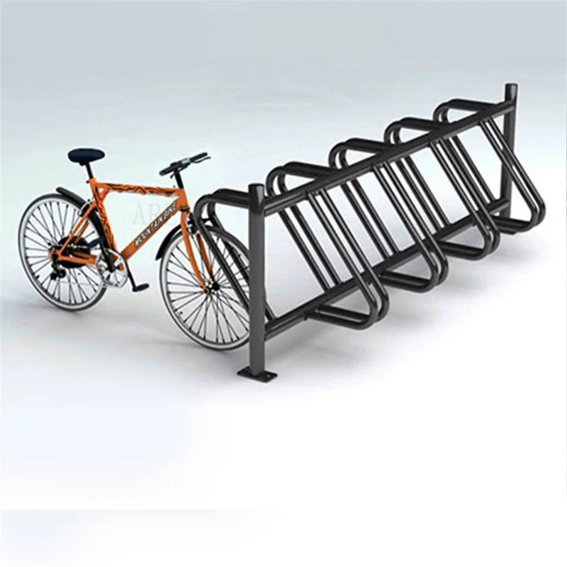 Outdoor Floor Metal Homemade Bike Storage Rack Outside Road Public Patio Bicycle Display Parking Stand for Garage
