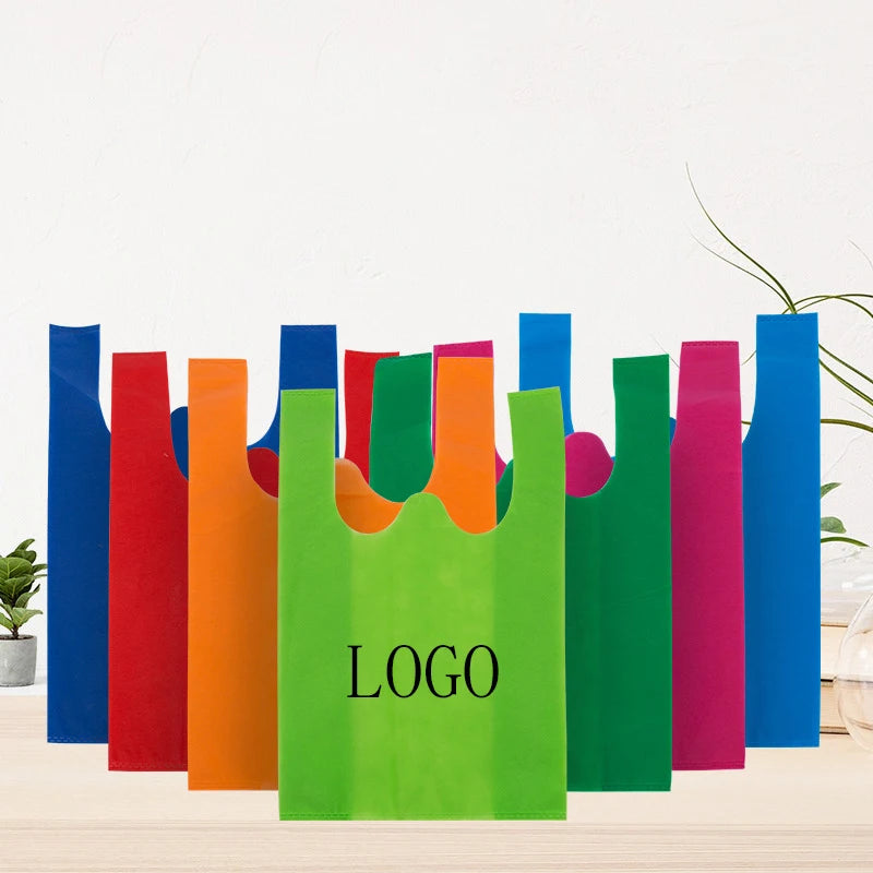 Wholesale Reusable Eco Recyclable Nonwoven Tote Bags Rpet Non-woven Bag with Custom Logo Non Woven Shopping Bag