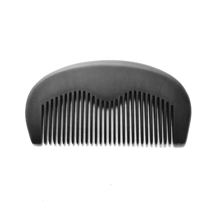 Factory Directly Custom Logo Available Pocket Size Comb Black Wooden Hair Beard Comb for Beard Grooming Kit
