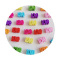 Valentine's Day Opaque Word Love Acrylic Beads Large Hole Multicolor Word Message Letter Love  Beads Spacers for DIY Necklace