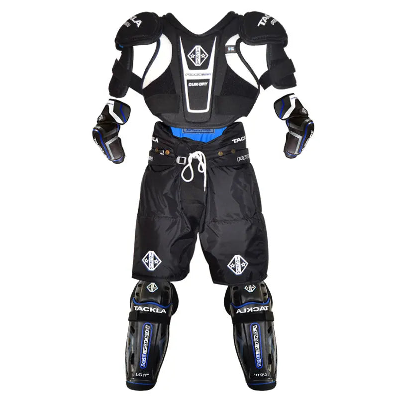 TACKLA 1 Shoulder Pad/1 Ice Pants/2 Elbow Protectors/2 Knee Protectors Hockey Protective Gear for Inline Hockey