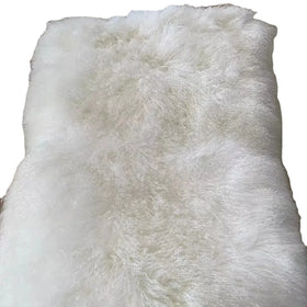 Real Dyed Color Mongolian Lamb Fur Plate Long Curly Hairs Tibet Lamb Fur Plate