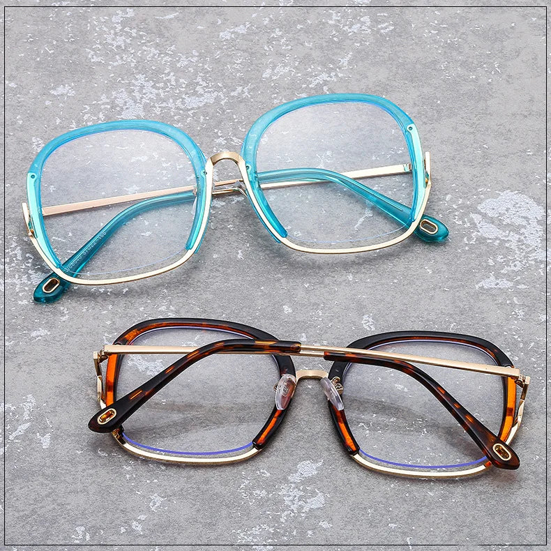 New Design Big Frame Women Fashion Eyeglass Frames Eyeglass Frames Latest Model