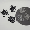 500PCS/bag Inner 2.5mm 3.5mm 4.5mm Black Clear Rubber Tubes for the End of Metal Headbands to Protect From Hurt Hairband Ends