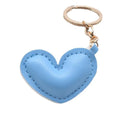 13 Color Small Peach Heart Pu Leather Key Chain Cute Candy Color Car Key Clothing Pendant Hang Bag Love Key Chain Cheap
