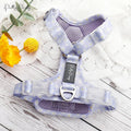Private Label Anti Pull Adjustable Designer Luxury Dog Harness Personalized Embroidery Pet Harness Luxury Dog Leash Set