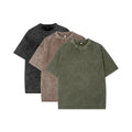 Custom Logo 100% Cotton 250 Grams Unisex Drop Shoulder Print Boxy Streetwear Washed Oversized Anti-Wrinkle Breathable T-Shirts