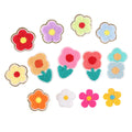 Hot Sale New Arrival Iron on Glitter Chenille Sunflower Flower Patches for Children Clothing