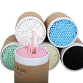 Wholesale 200 Pcs Disposable Bamboo Cotton Swab Wood Stick Soft Bud Round Heads Pointed Heads Cotton Buds Ear Swabs