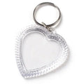 Acrylic Keychains Blank Heart Shape Acrylic Photo Frame Keychain Custom Transparent Personalized Logo Acrylic Keychain
