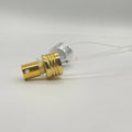 24mm Fine Mist Non-Spill Sprayer Golden Silver Color Aluminum Screw Pump Cap with Clear Plastic Cover for Bottle 100pcs MOQ