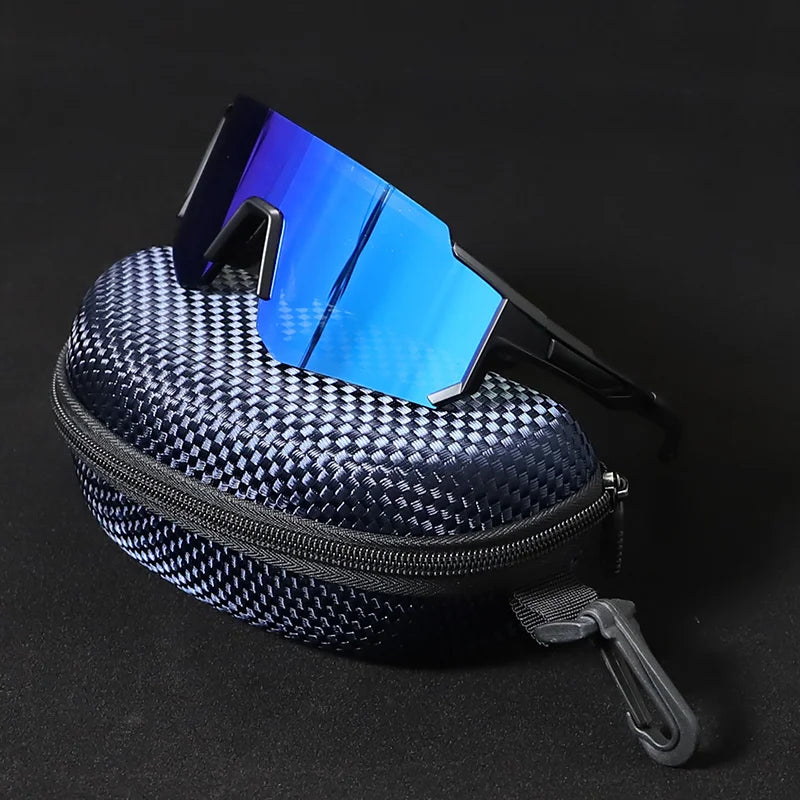 Yijia Optical TR90 Sports Polarized Sunglasses UV400 Cycling Glasses Windproof PC Goggles for Driving Running Golf Eyewear