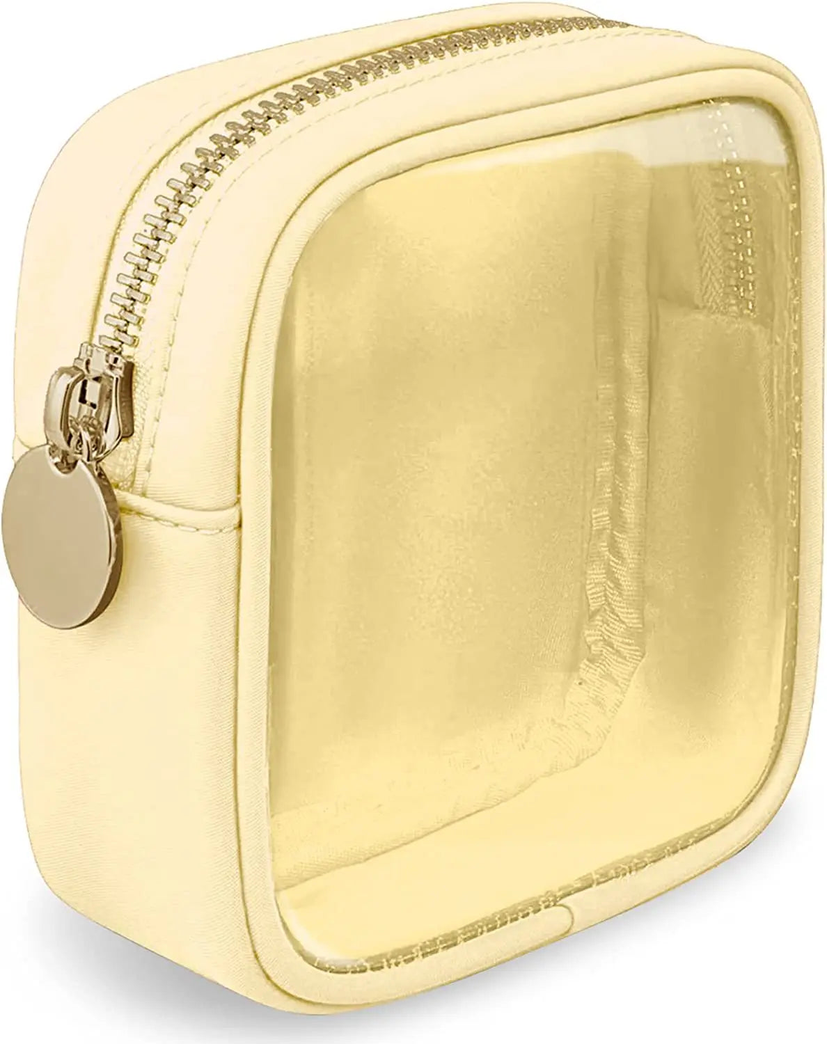 Hot Sales Female Fashionable PVC Transparent Waterproof Travel Toiletry Bag Clear Cosmetic Mini Storage Bag with Zipper Closure