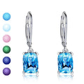 CAOSHI Bling Bling Beautiful Radiant Cut 6 Colors Zircon Romantic Bridal Earrings Girls Lady Pure Ladies Drop Earrings