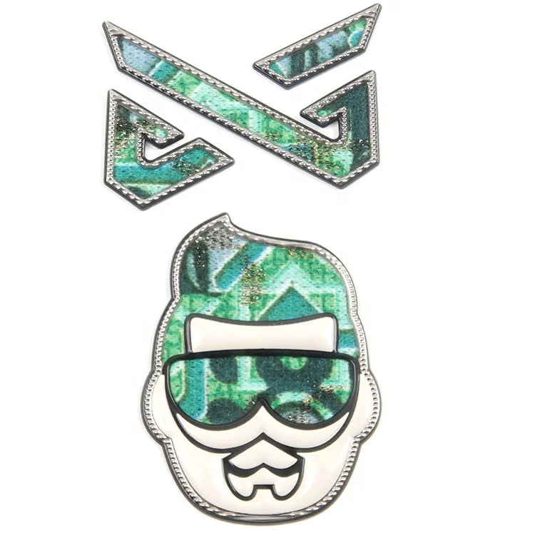 High Frequency TPU Labels Wholesale Custom Embossed Design Logo Tpu Patches for T-shirts