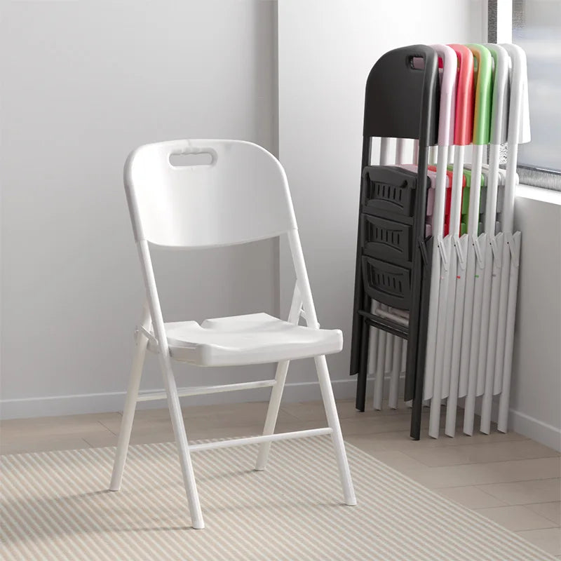 Folding Chair Portable Backrest Plastic Chair Simple Stall Chair Training Chair Office Chair Computer Floor Stand Chair