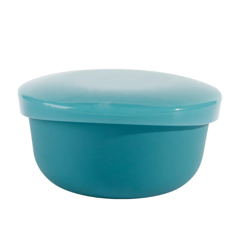 Lovely Round Shape Custom Logo Silicone Dinner Set Free Silicone Feeding Bowl Silicone Bowl Set
