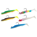 15cm 30g PVC Printed T Shape Tail Sandeel Artificial Soft Bait Minnow Lure with Hooks for Bass Lake