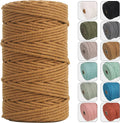 4mm Macrame Cord 100 Meter Twisted Cotton Rope 4mm Braid Cord Multi Color for DIY Wall Decorative