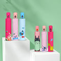New Automatic Cartoon Kids Umbrella Sunny Umbrella Three Fold Cartoon Black Rubber Umbrella