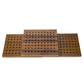 TianGe 2400x600mm Oak Wood Veneer Mdf Perforated Acoustic Panels Multi-functional Sport Hall Decor Panels Acoustic Panels