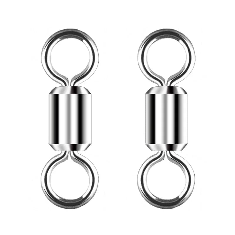 55kg 120kg Figure Eight Swivel High Speed Super Strong Pull 8 Character Swivel Fishing Connector Snap Lure Tackle
