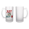 Qualisub Hot Selling 16oz Glass Beer Mug Sublimation Beer Mug Blanks Frosted Glass  16oz Beer Mug for Sublimation Design